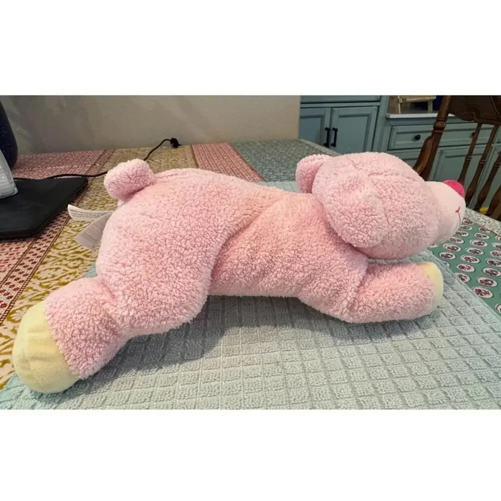Kmart Floppy Pig Plush Stuffed Animal Pink Large Sherpa Fleece‎ Soft Toy Nursery